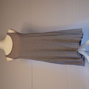 Maurice's Sleeveless Summer Dress Black and White Stripe - Size S